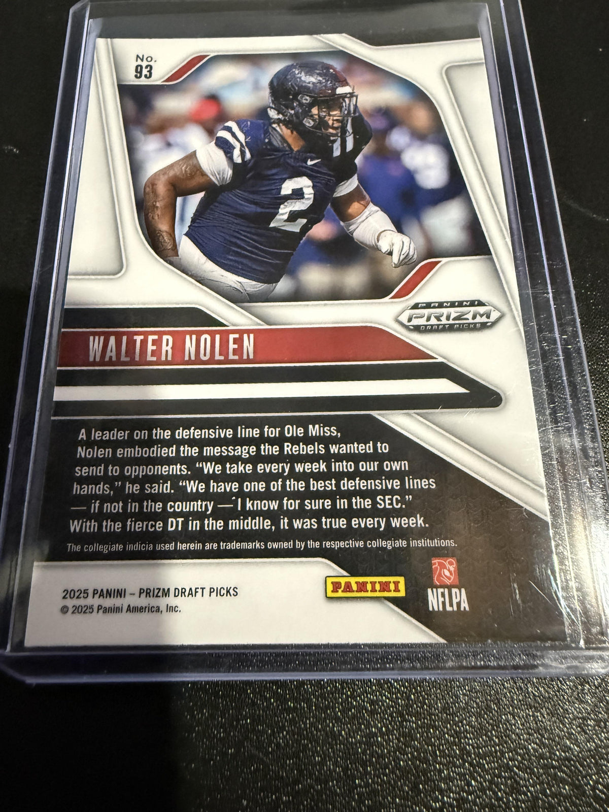 2025 Panini Prizm Draft Picks #93 Walter Nolen