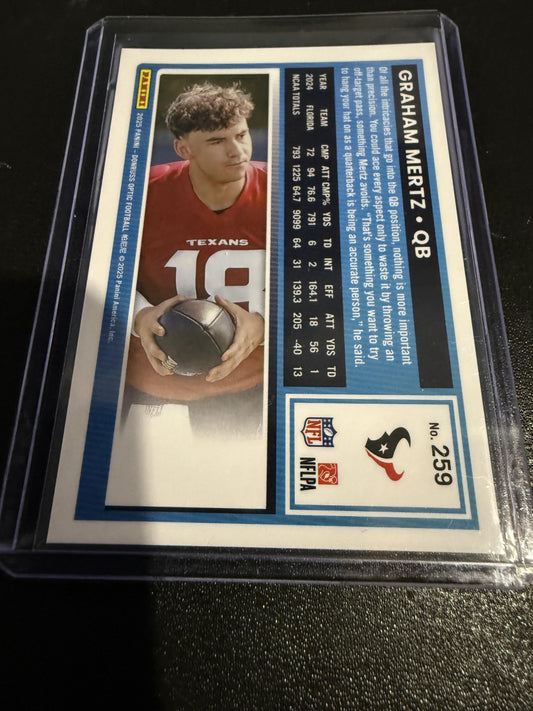 2025 Donruss Optic #259 Graham Mertz