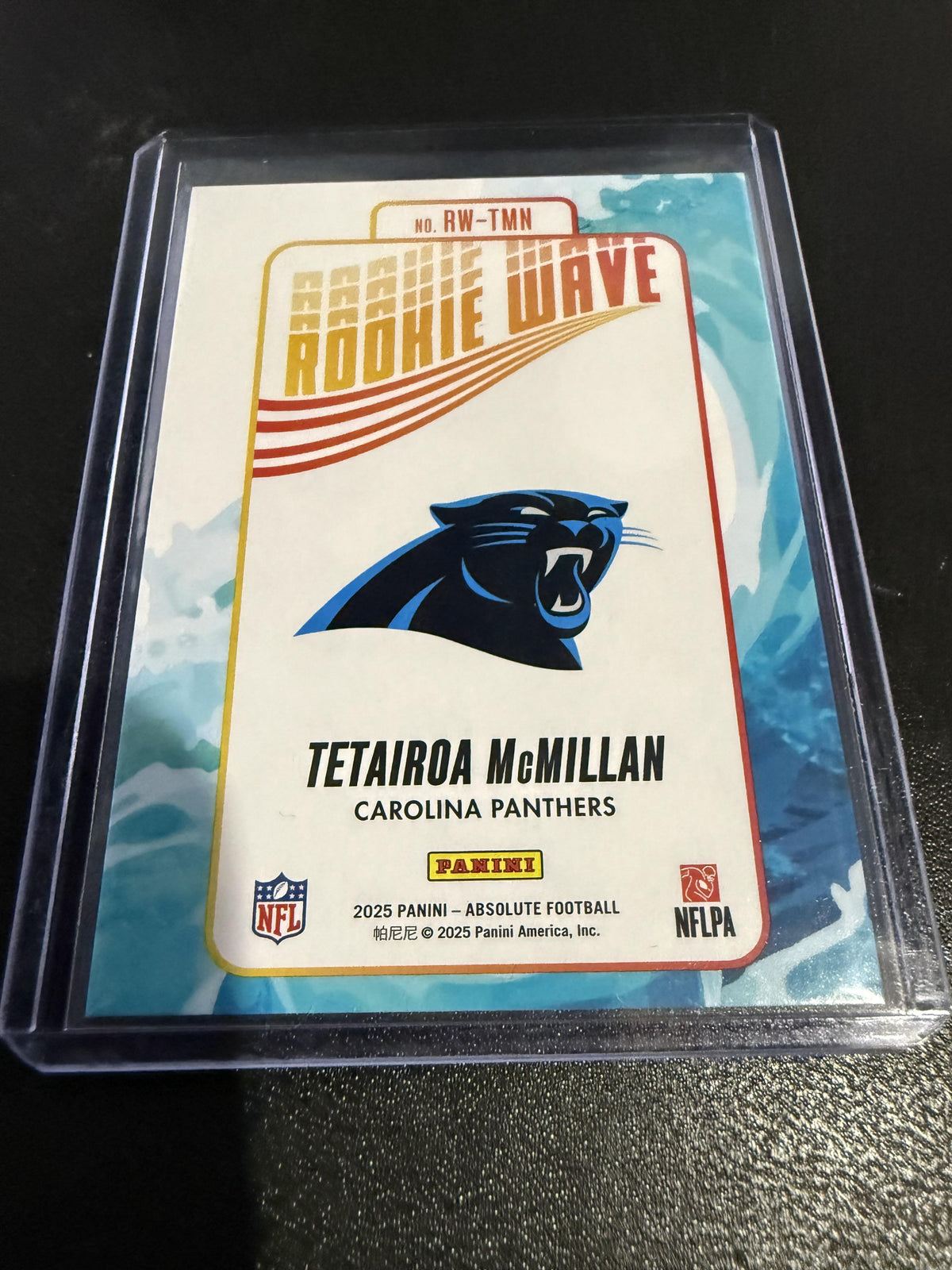 2025 Panini Absolute #RW-TMN Tetairoa McMillan Rookie Wave