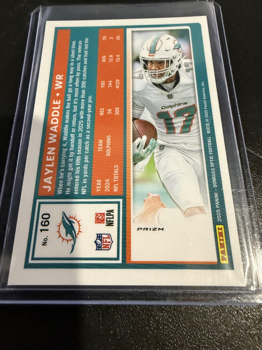 2025 Donruss Optic #160 Jaylen Waddle Holo