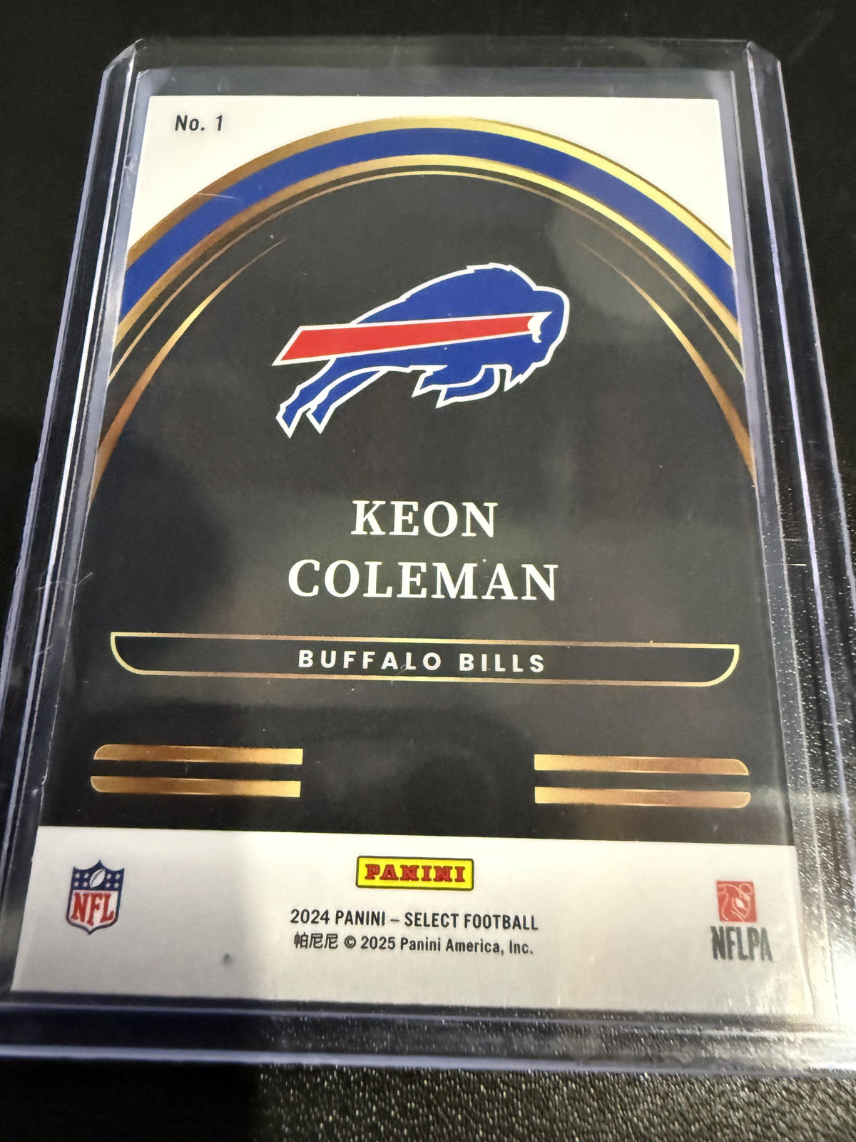 2024 Panini Select #1 Keon Coleman Select Future Prizm
