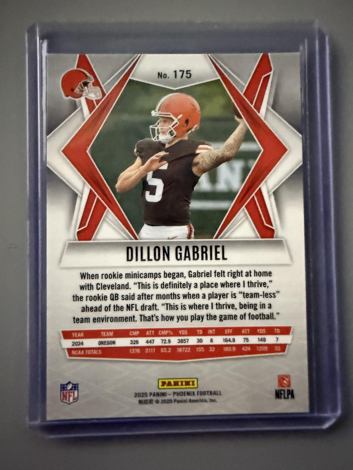 2025 Panini Phoenix #175 Dillon Gabriel