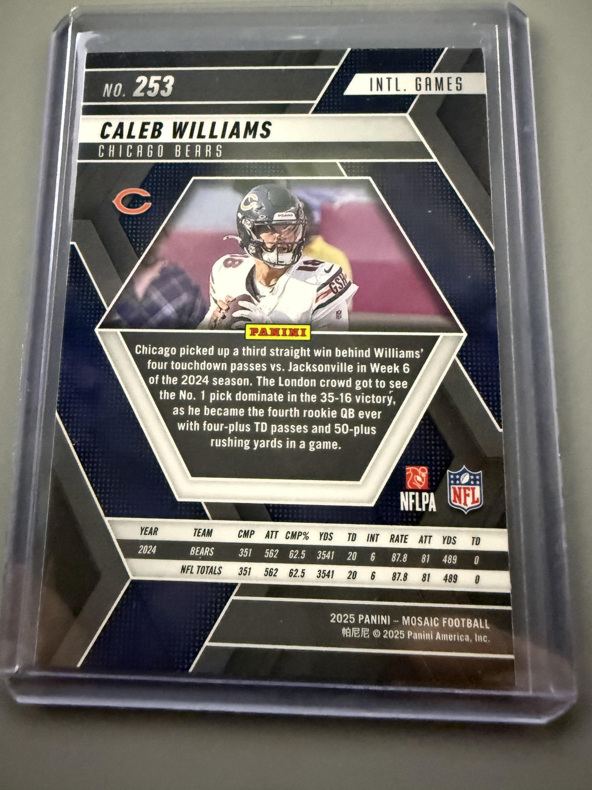 2025 Panini Mosaic #253 Caleb Williams