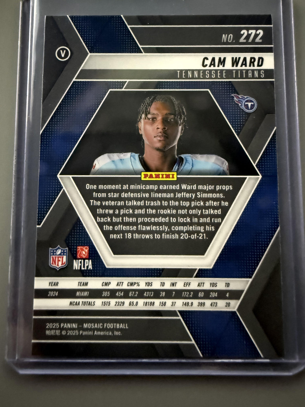 2025 Panini Mosaic #272 Cam Ward