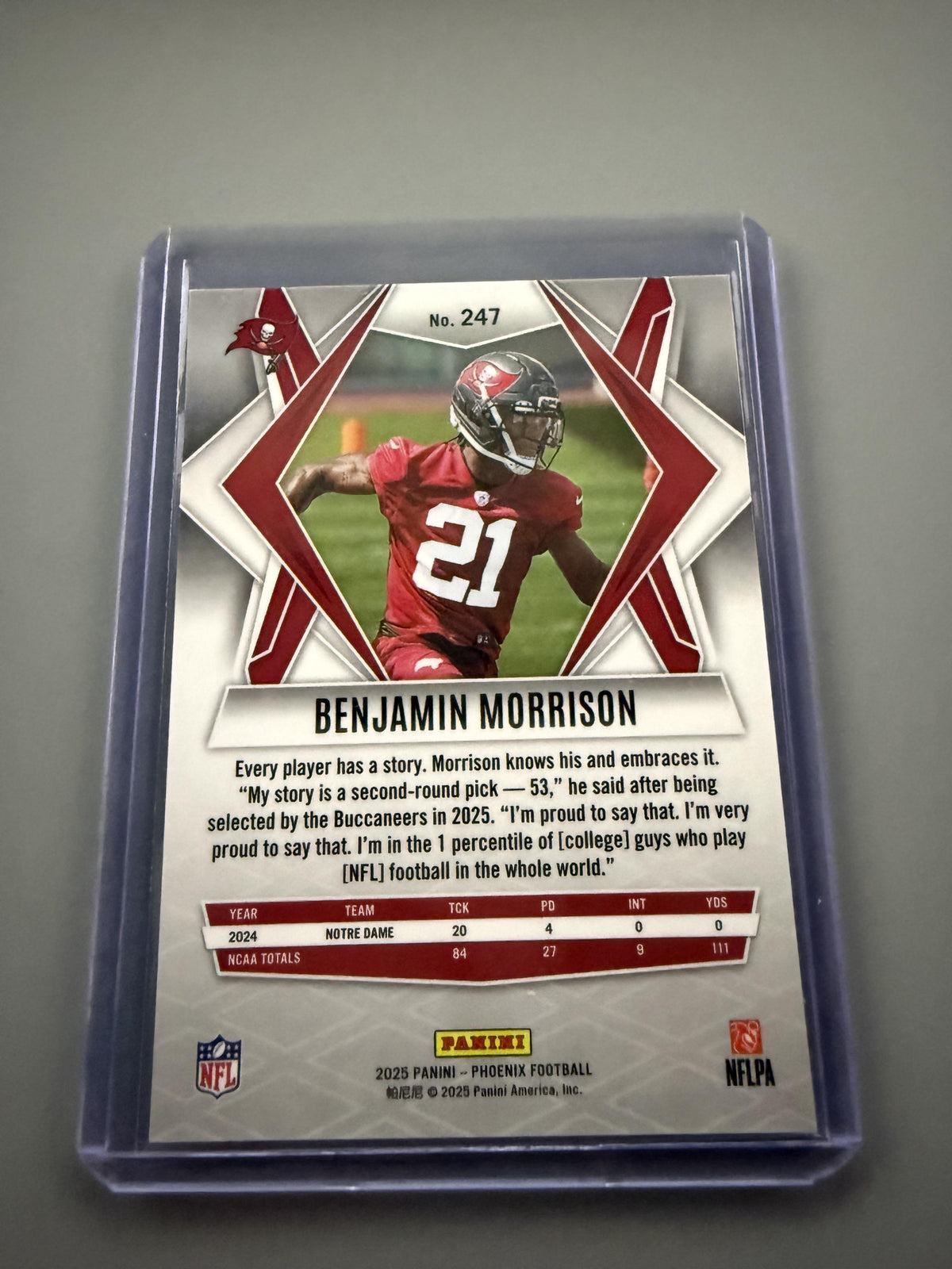 2025 Panini Phoenix #247 Benjamin Morrison