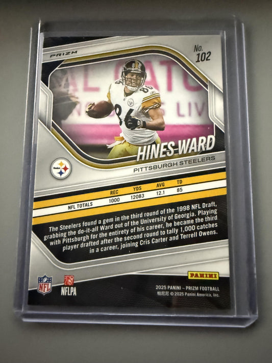 2025 Panini Prizm #102 Hines Ward Lazer