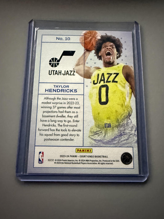 2023-24 Panini Court Kings #10 Taylor Hendricks Works in Progress