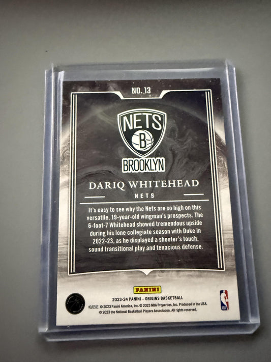 2023-24 Panini Origins #13 Dariq Whitehead Taking the Leap