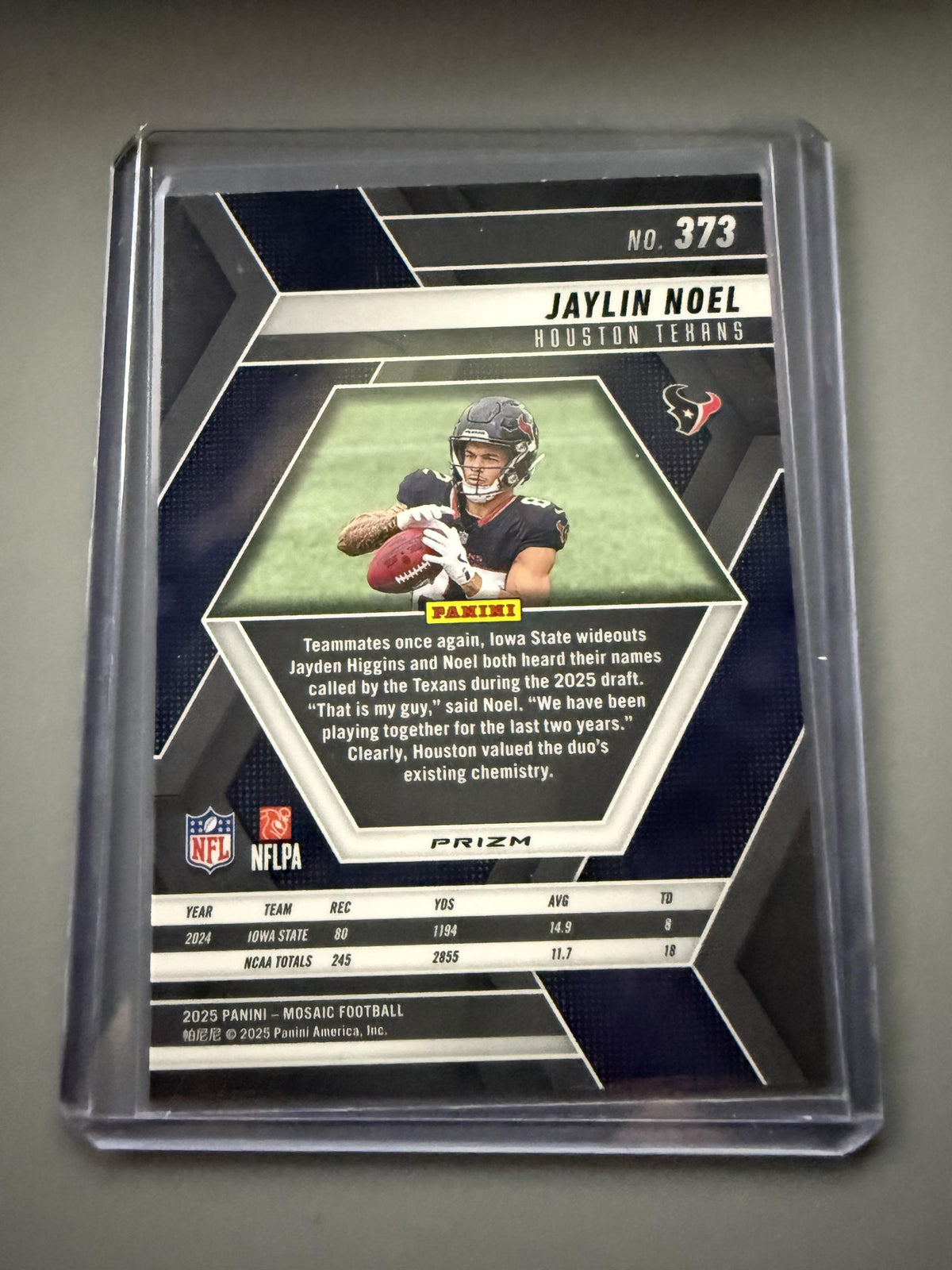 2025 Panini Mosaic #373 Jaylin Noel Mosaic Green