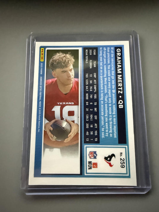 2025 Donruss Optic #259 Graham Mertz