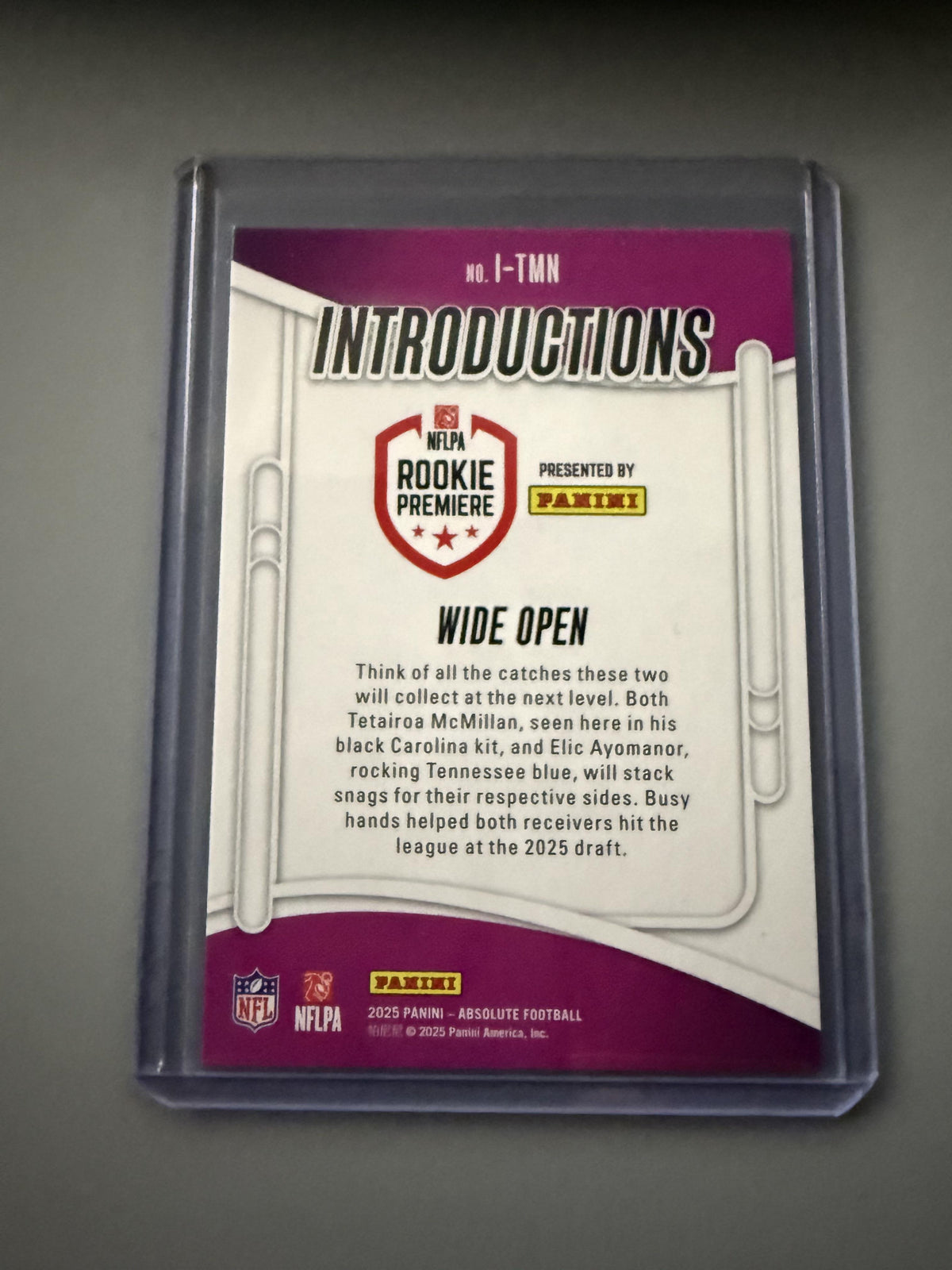 2025 Panini Absolute #I-TMN Wide Open Introductions