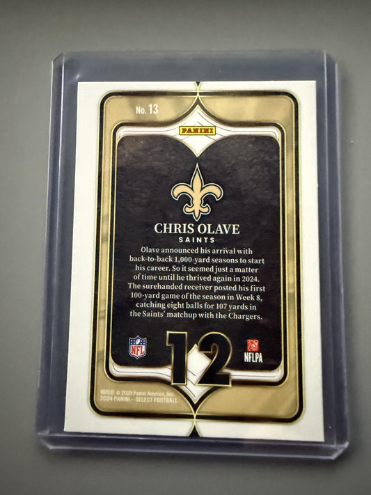 2024 Panini Select #13 Chris Olave Select Numbers