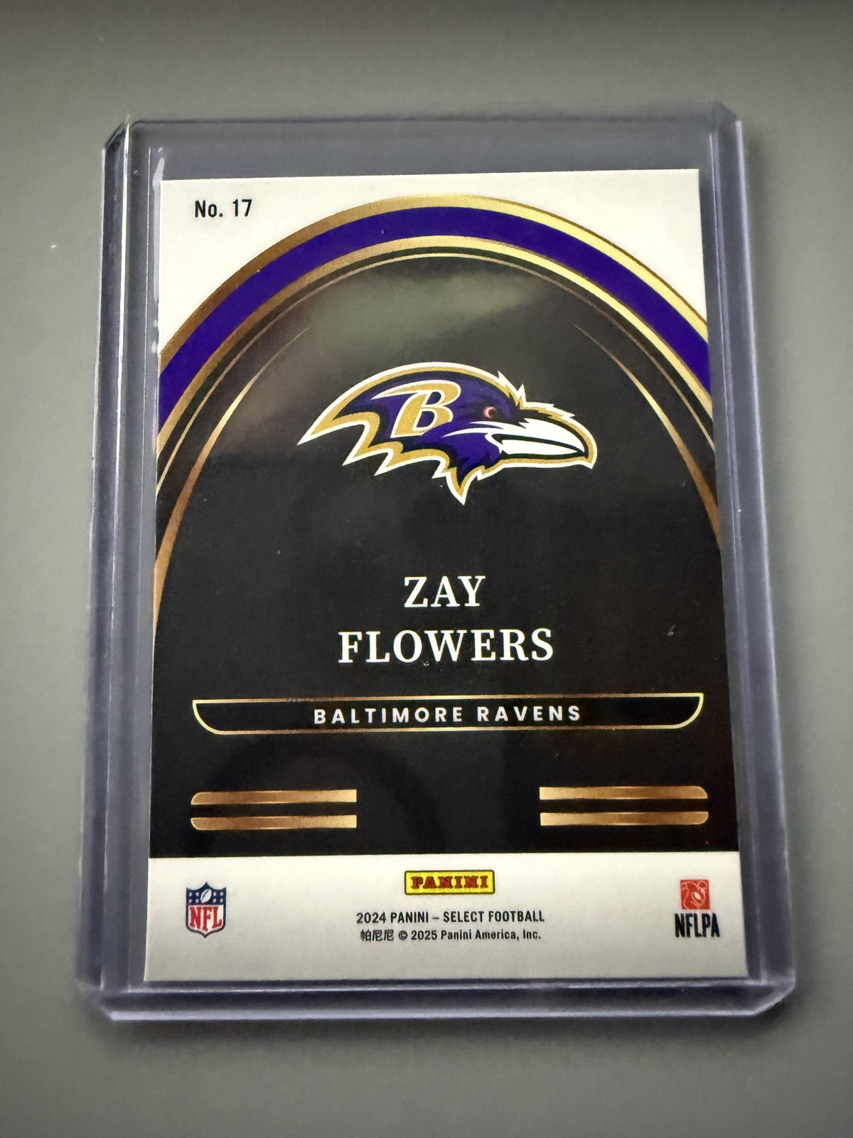 2024 Panini Select #17 Zay Flowers Select Future