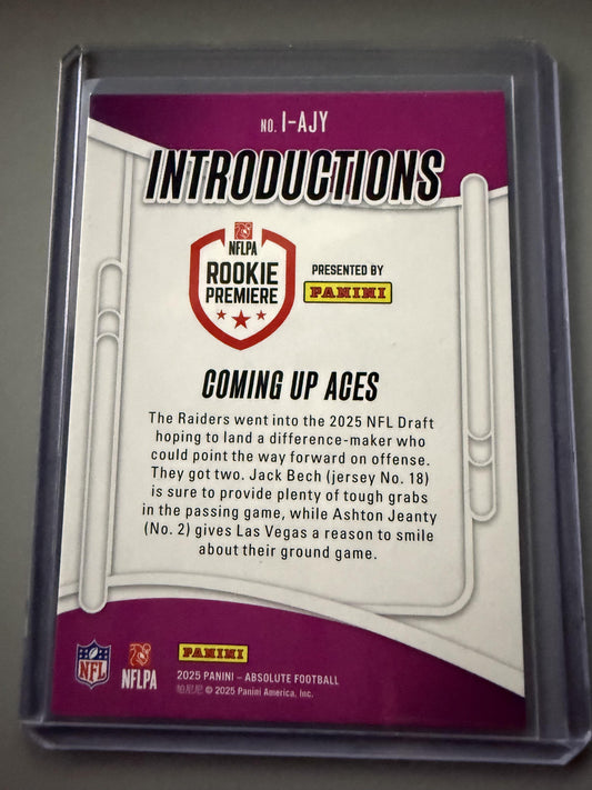 2025 Panini Absolute #I-AJY Coming Up Aces Introductions