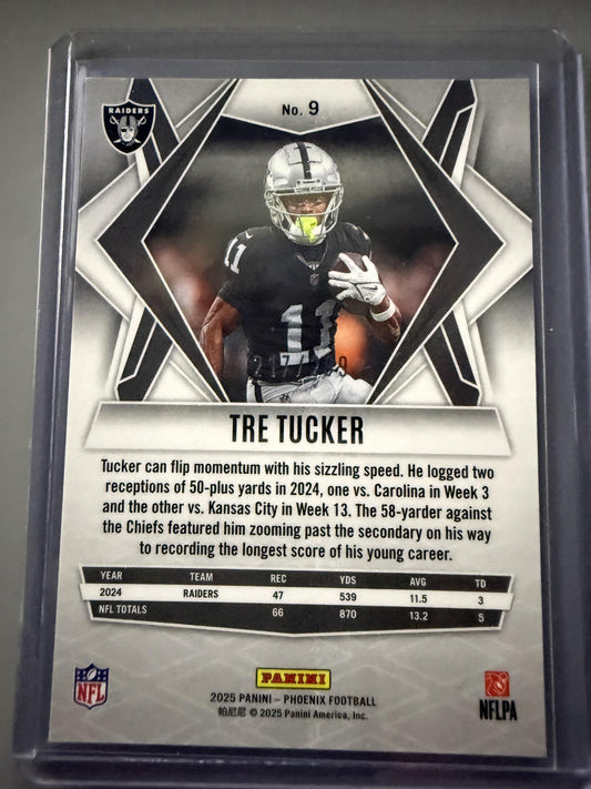 2025 Panini Phoenix #9 Tre Tucker Pink Winter Prizm #/299