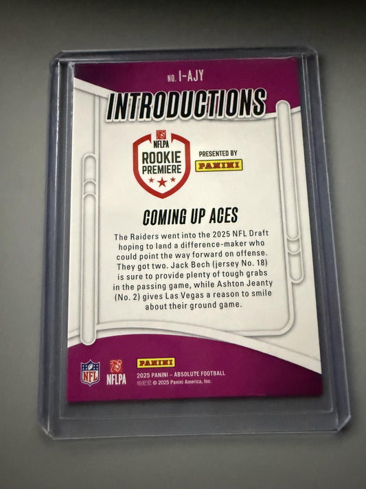 2025 Panini Absolute #I-AJY Coming Up Aces Introductions