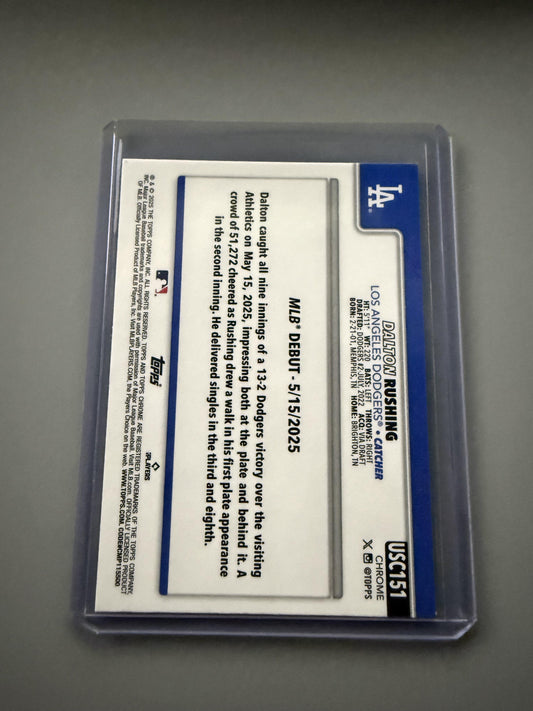 2025 Topps Chrome Update #USC151 Dalton Rushing