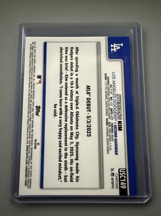 2025 Topps Chrome Update #USC149 Hyeseong Kim