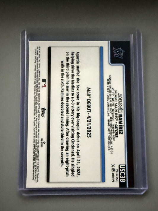 2025 Topps Chrome Update #USC38 Agustín Ramírez
