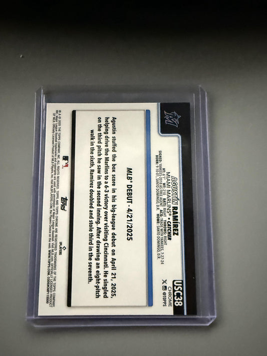 2025 Topps Chrome Update #USC38 Agustín Ramírez