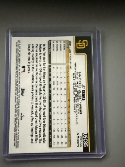 2025 Topps Chrome Update #USC85 JP Sears RayWave Refractor