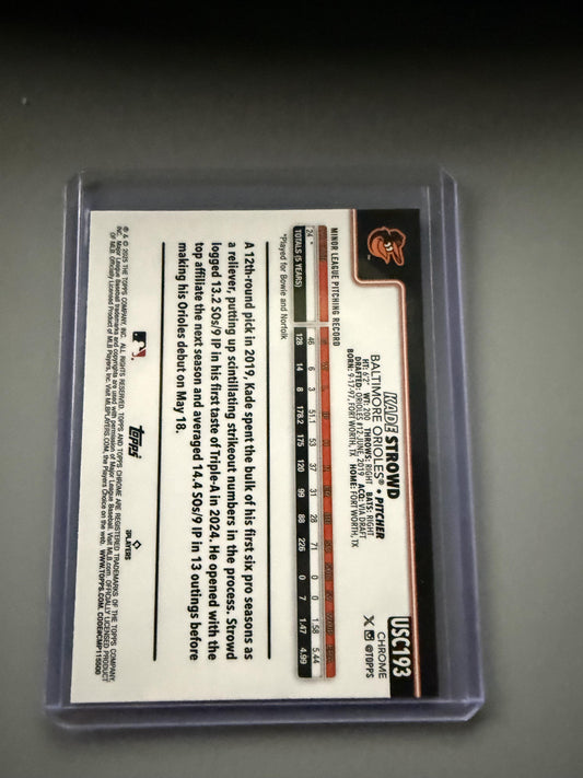 2025 Topps Chrome Update #USC193 Kade Strowd X-Fractors