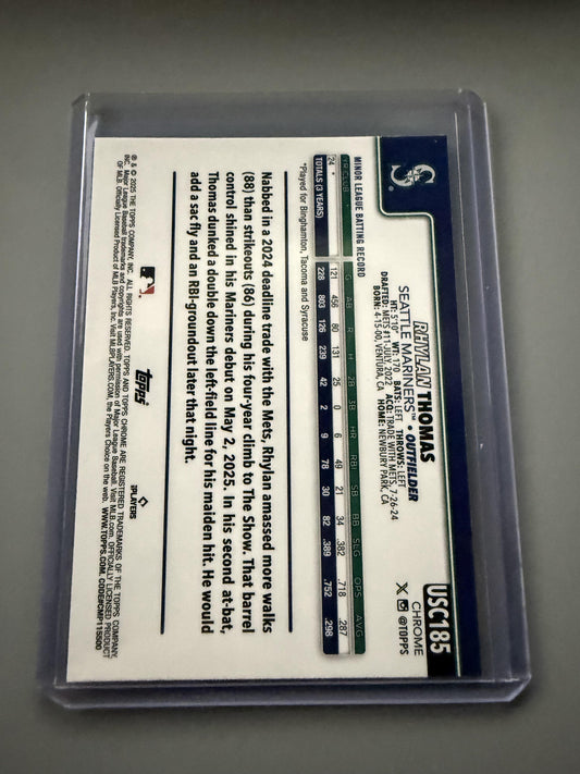 2025 Topps Chrome Update #USC185 Rhylan Thomas X-Fractors