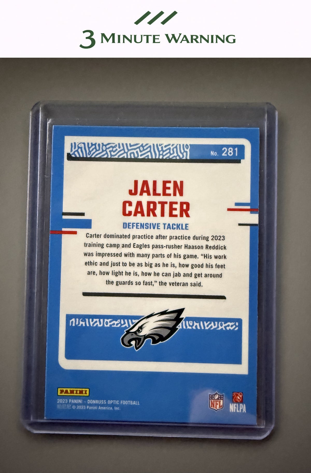 2023 Donruss Optic #281 Jalen Carter