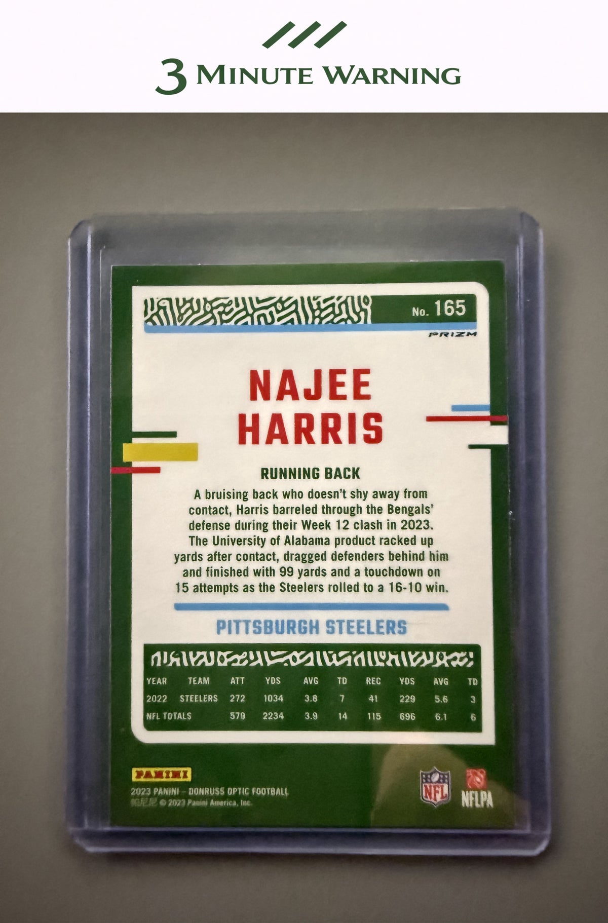2023 Donruss Optic #165 Najee Harris Holo