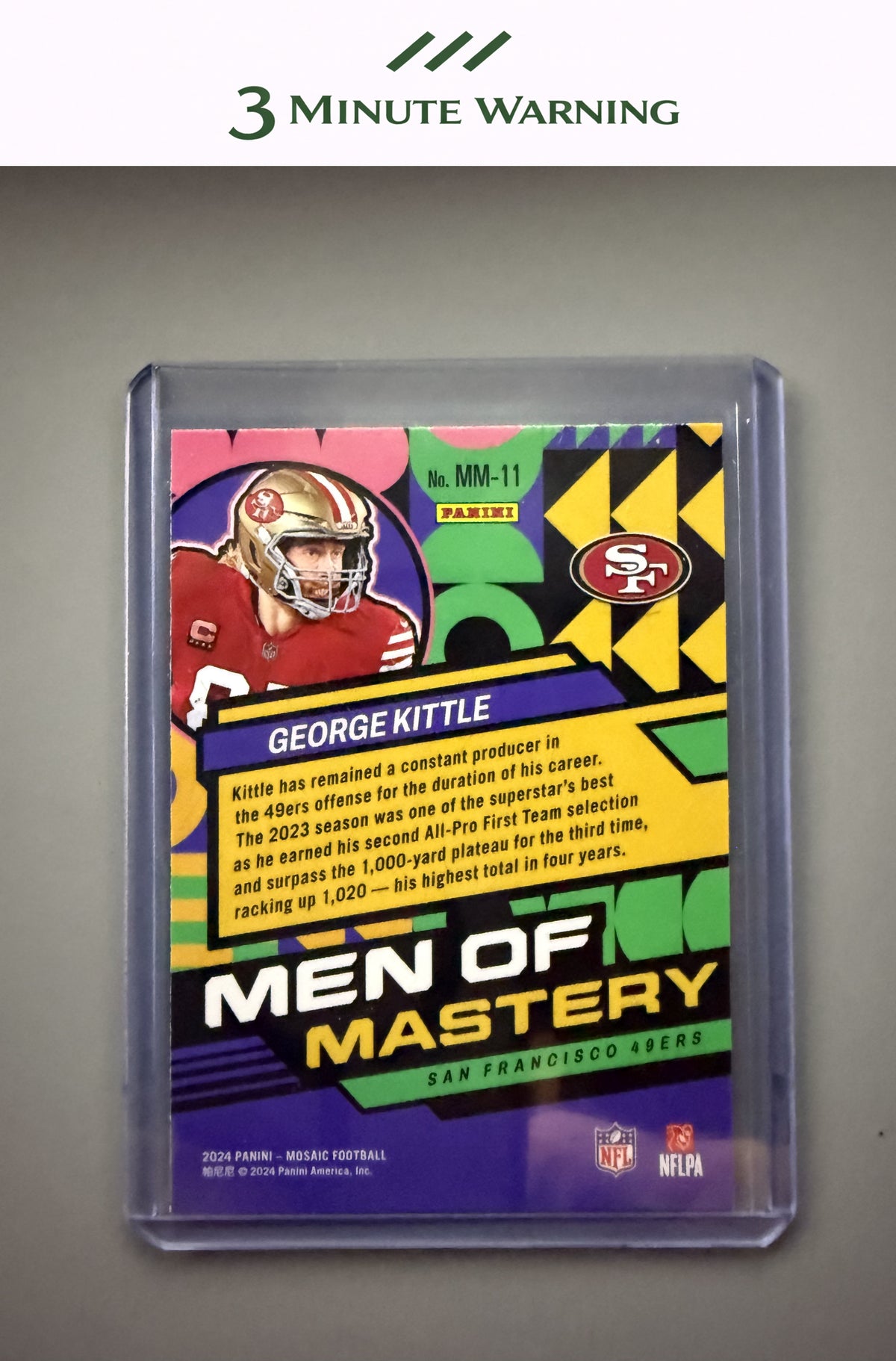 2024 Panini Mosaic #MM-11 George Kittle Men of Mastery