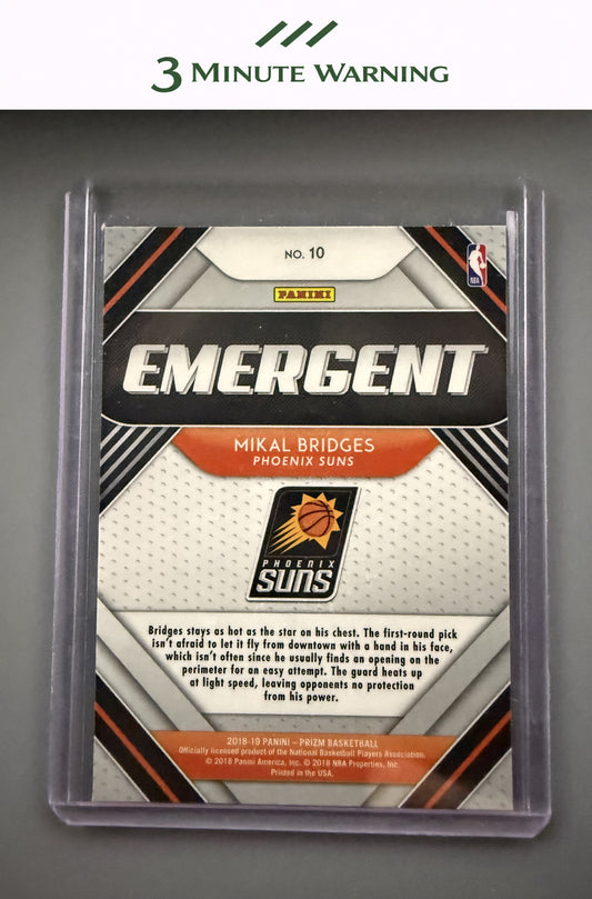 2018-19 Panini Prizm #10 Mikal Bridges Emergent