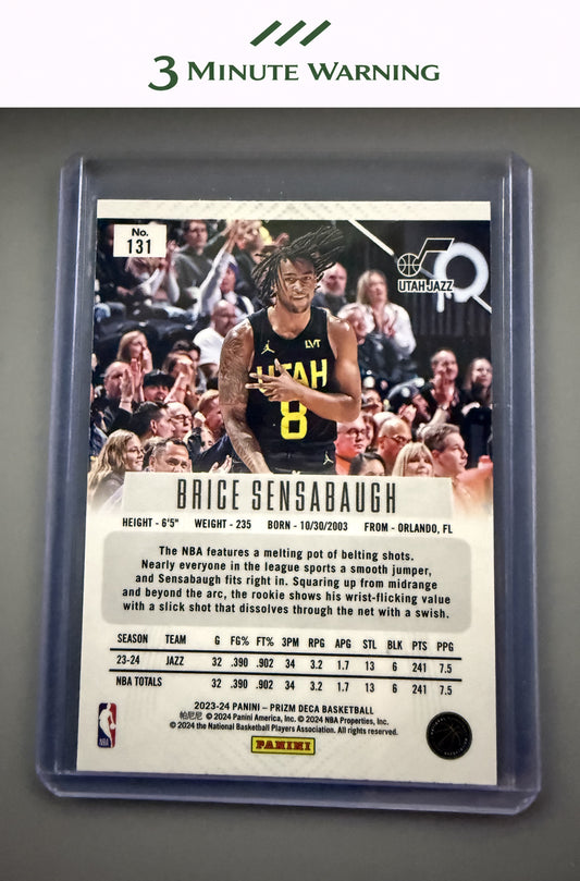 2023-24 Panini Prizm Deca #131 Brice Sensabaugh