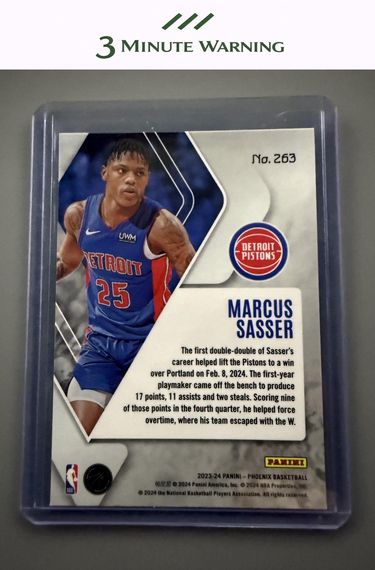 2023-24 Panini Phoenix #263 Marcus Sasser