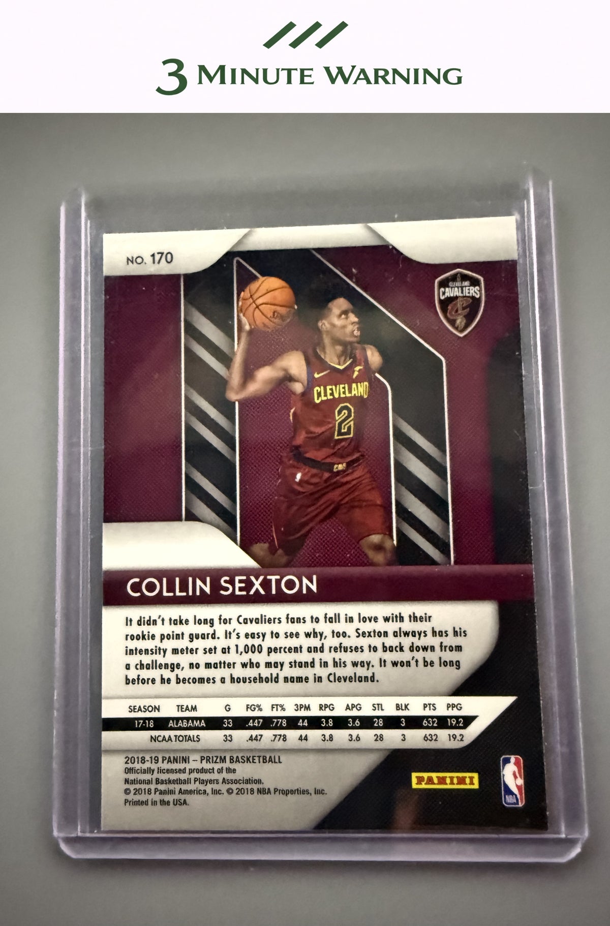 2018-19 Panini Prizm #170 Collin Sexton