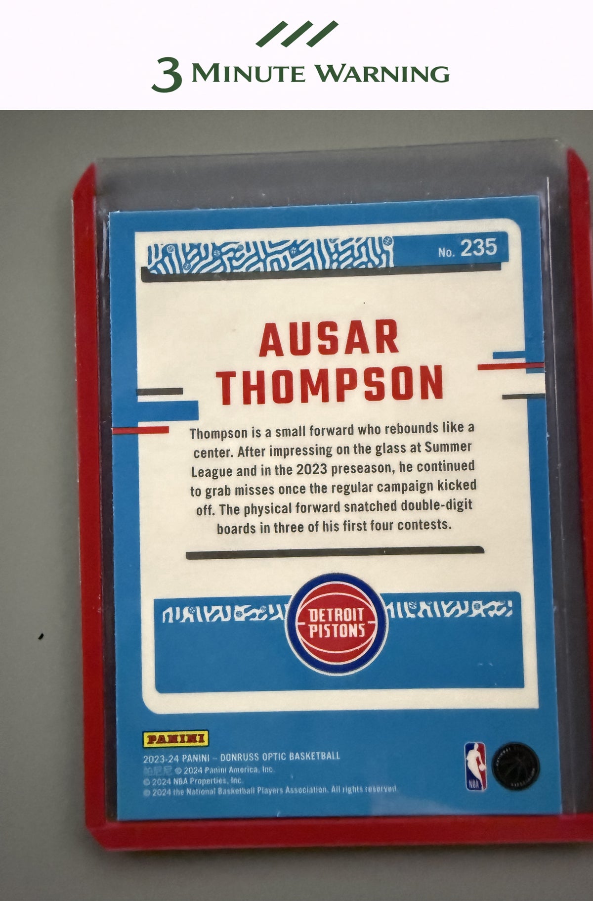 2023-24 Donruss Optic #235 Ausar Thompson