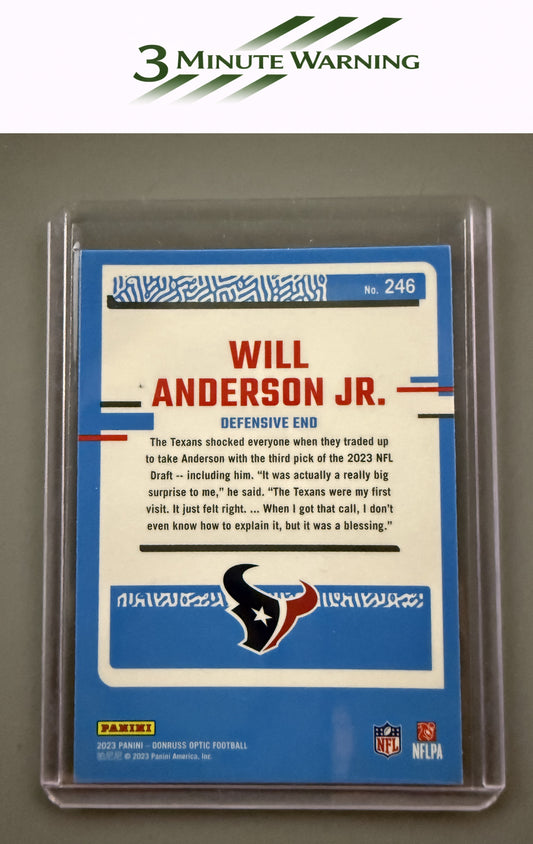 2023 Donruss Optic #246 Will Anderson Jr.
