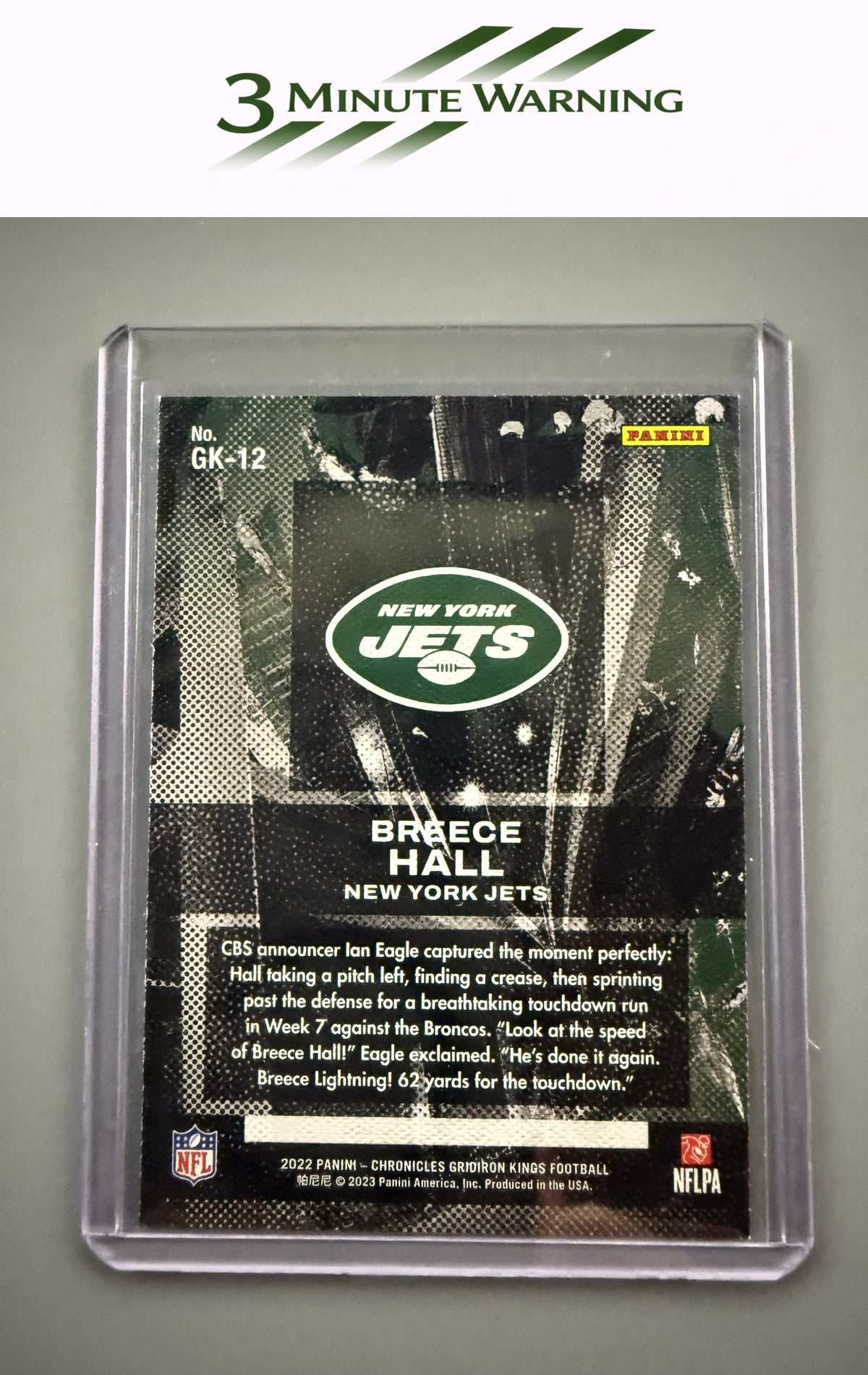 2022 Panini Chronicles #GK-12 Breece Hall Gridiron Kings