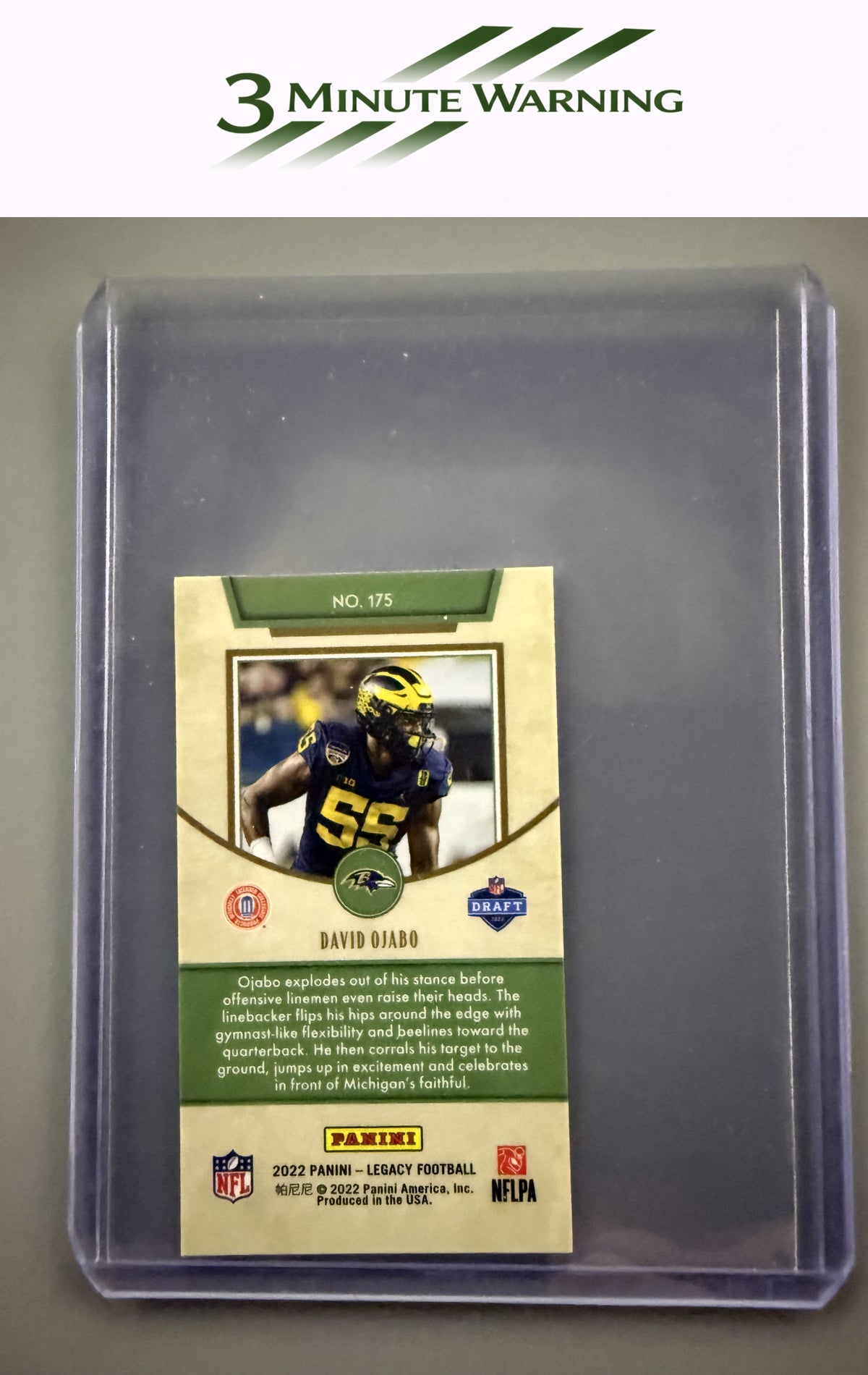 2022 Panini Legacy #175 David Ojabo Premium Mini Silver