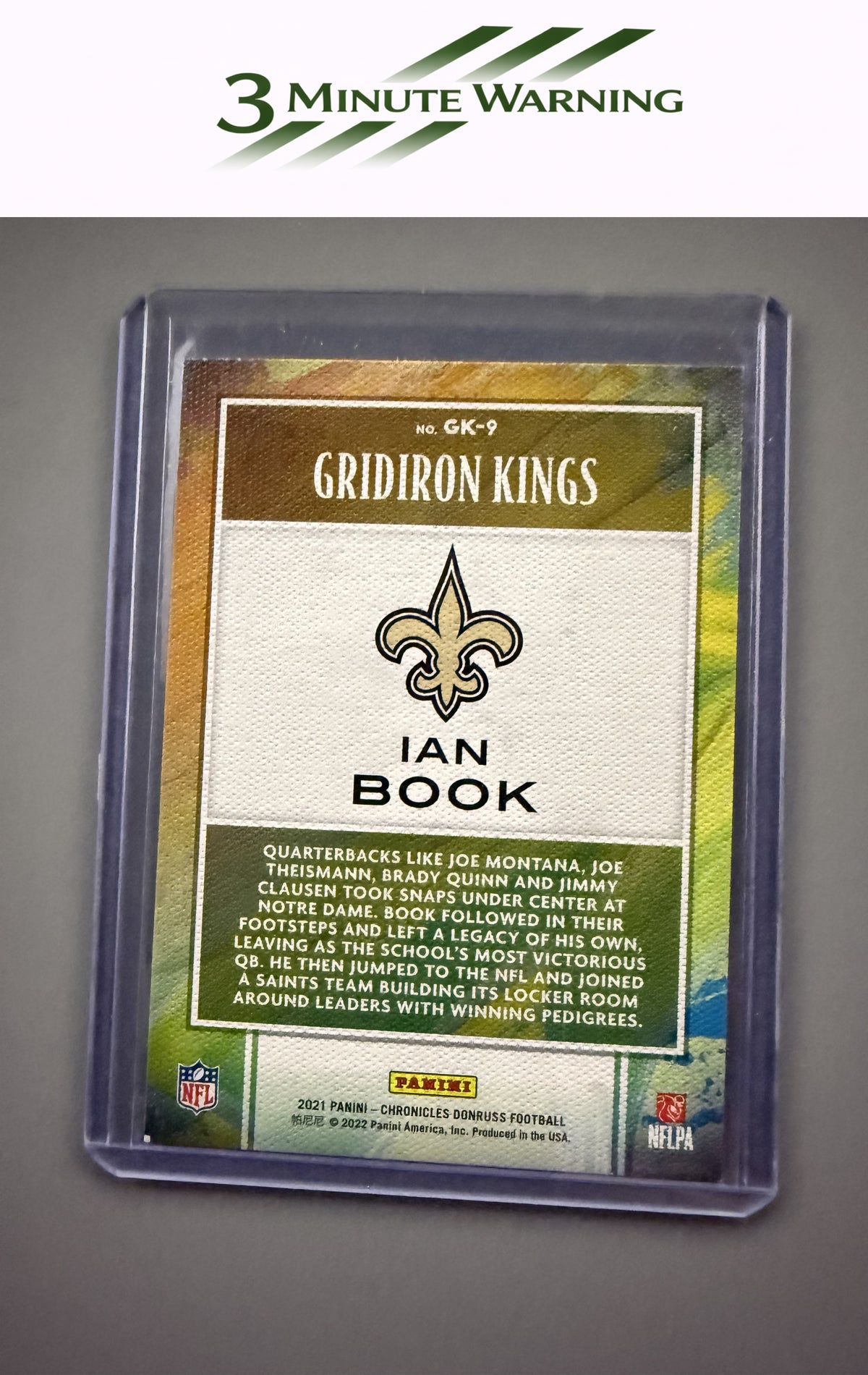 2021 Panini Chronicles #GK-9 Ian Book Gridiron Kings Pink
