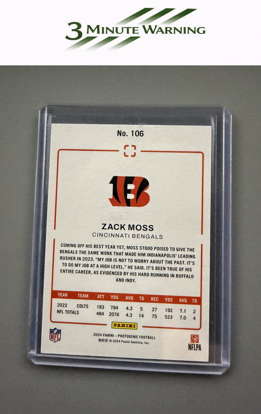 2024 Panini Photogenic #106 Zack Moss