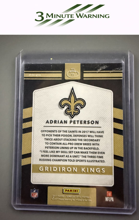 2017 Donruss Optic #11 Adrian Peterson Gridiron Kings