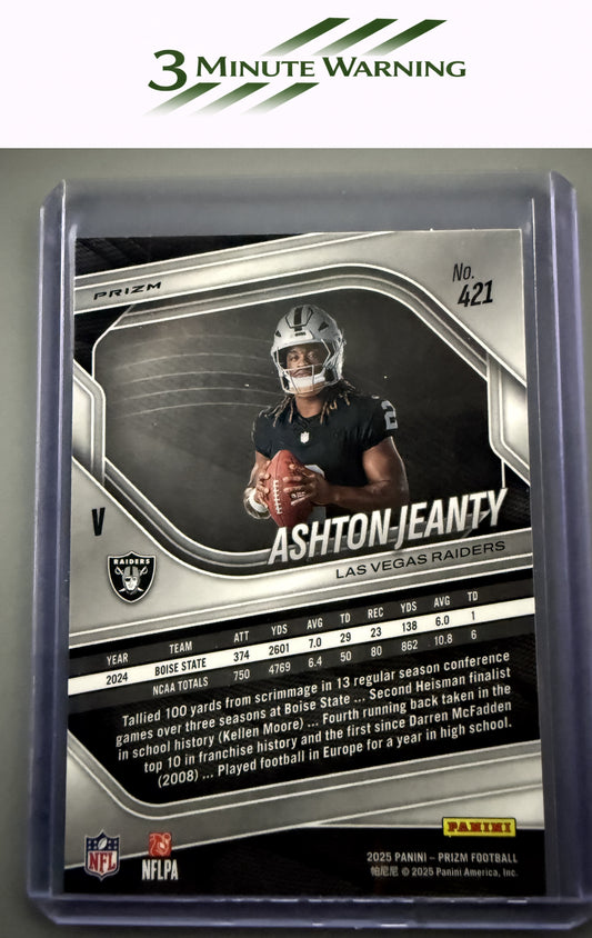 2025 Panini Prizm #421 Ashton Jeanty Silver