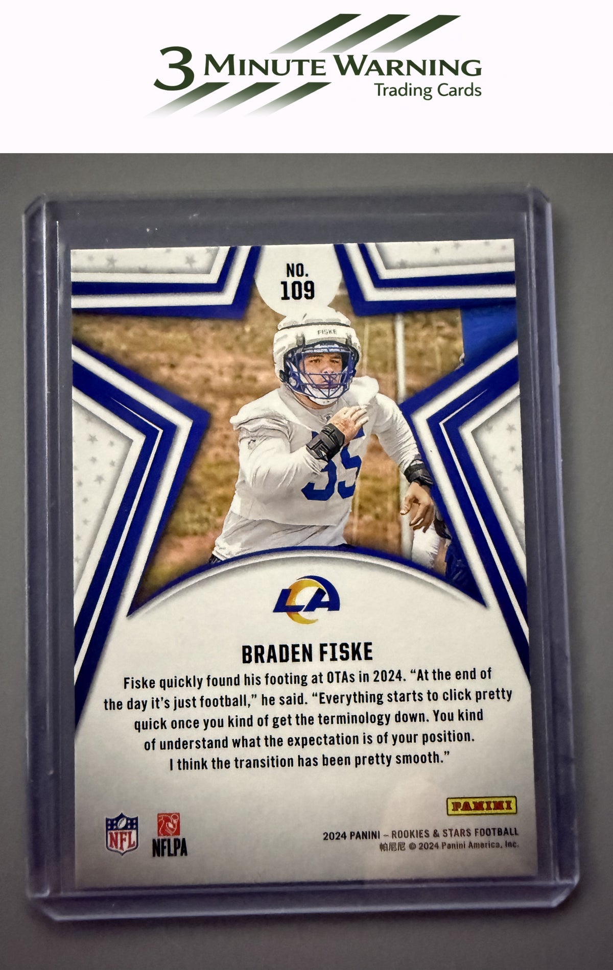 2024 Panini Rookies & Stars #109 Braden Fiske