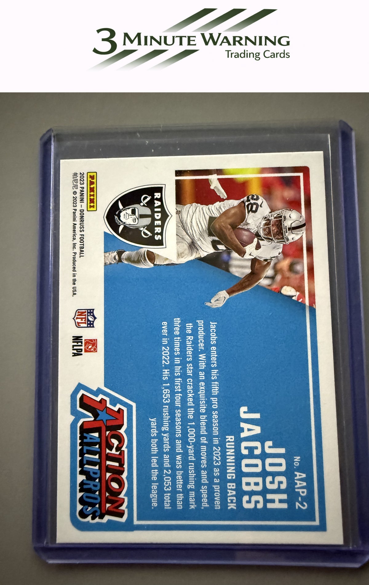 2023 Donruss #AAP-2 Josh Jacobs Action All-Pros