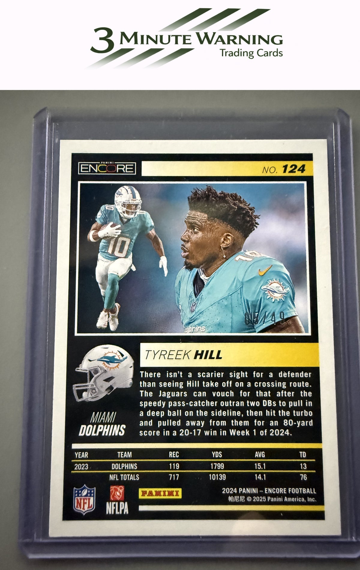 2024 Panini Encore #124 Tyreek Hill Red #/49