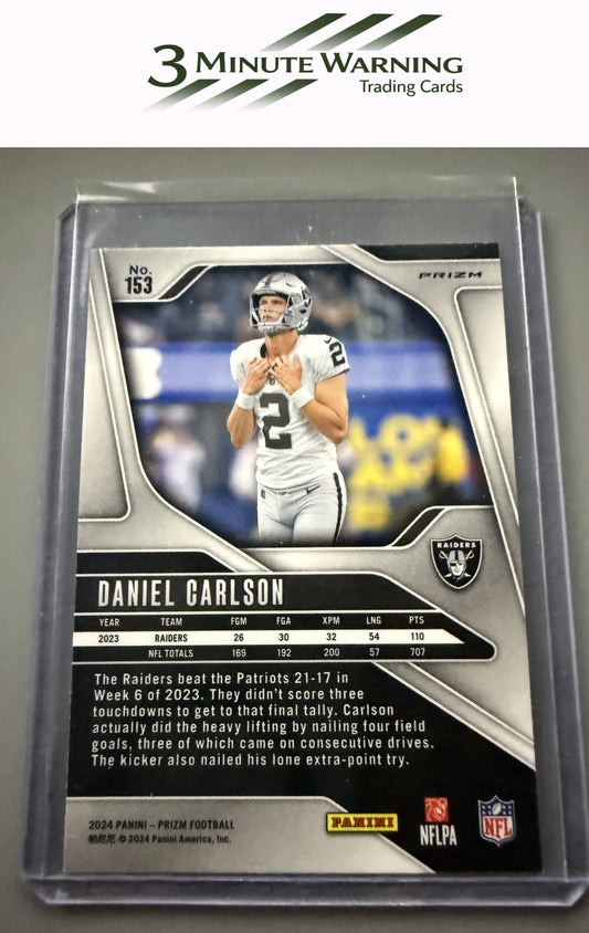 2024 Panini Prizm #153 Daniel Carlson Silver
