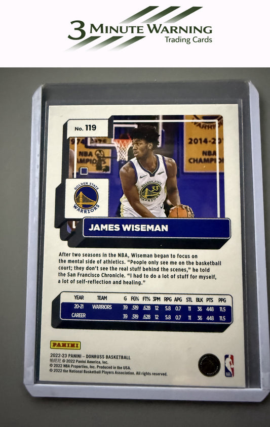 2022-23 Donruss #119 James Wiseman