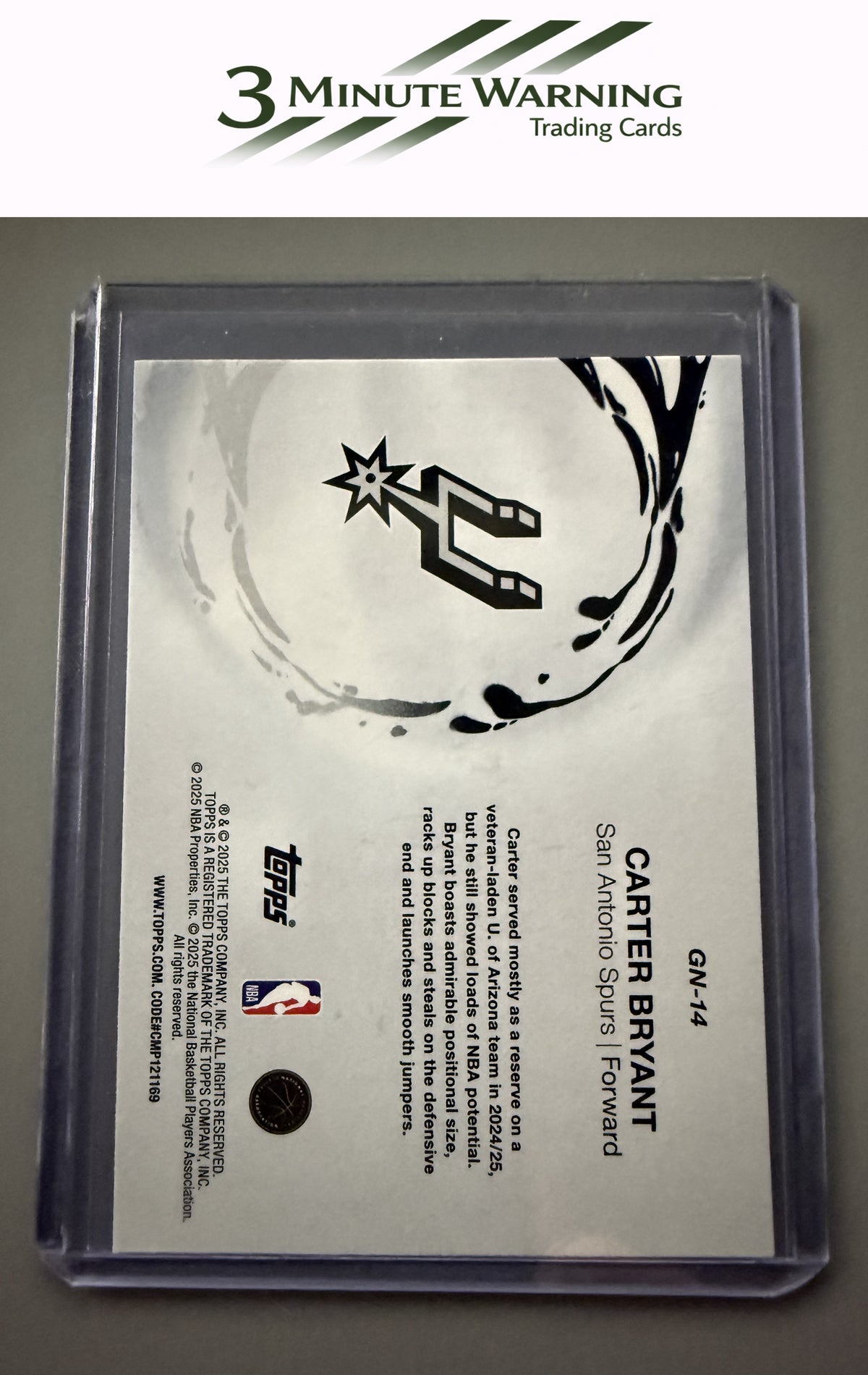 2025-26 Topps #GN-14 Carter Bryant Generation Now