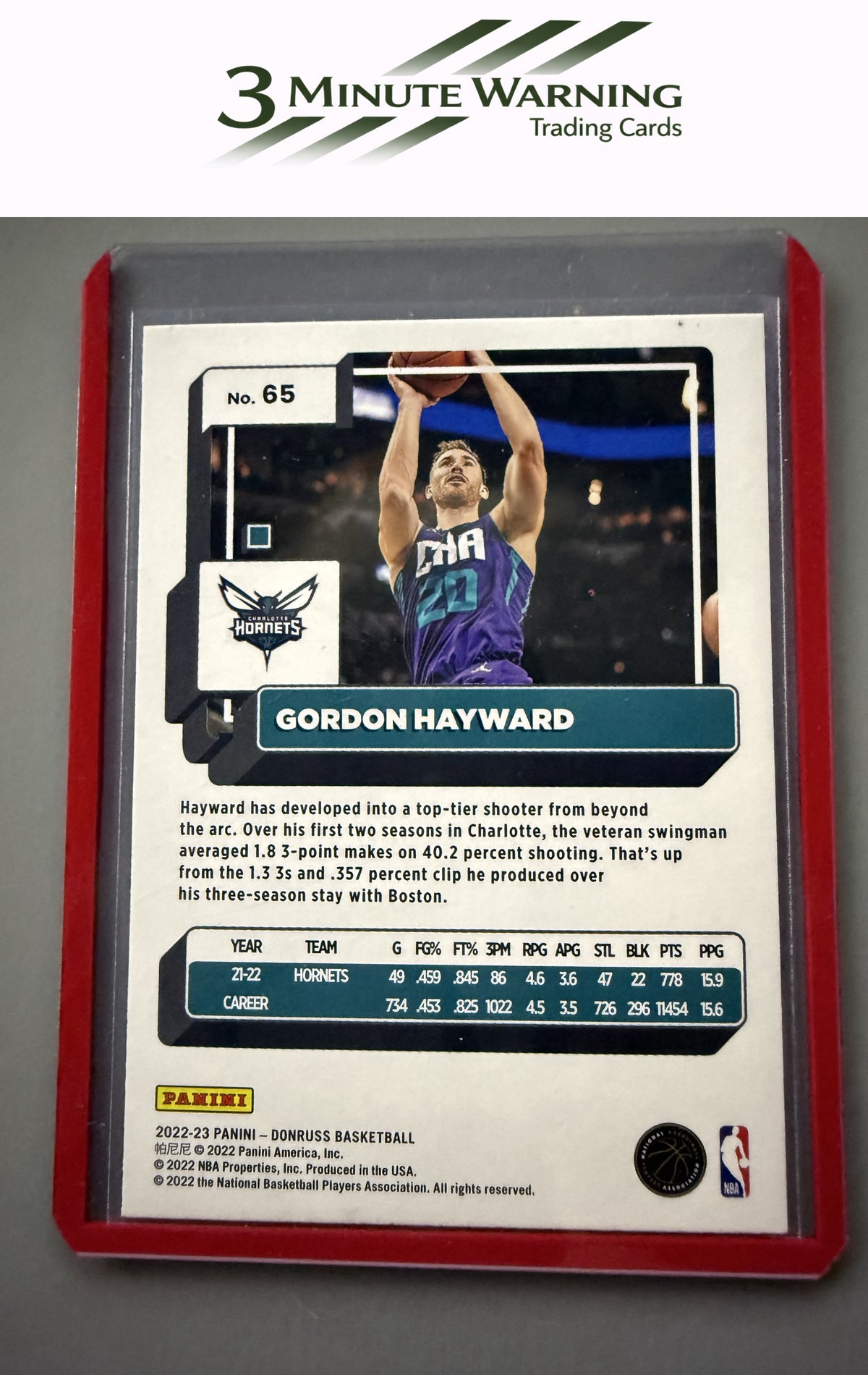 2022-23 Donruss #65 Gordon Hayward