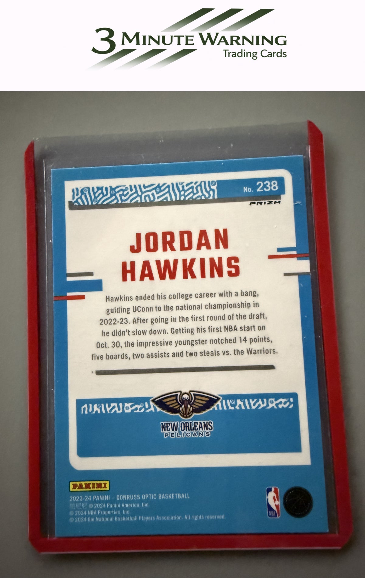 2023-24 Donruss Optic #238 Jordan Hawkins Holo